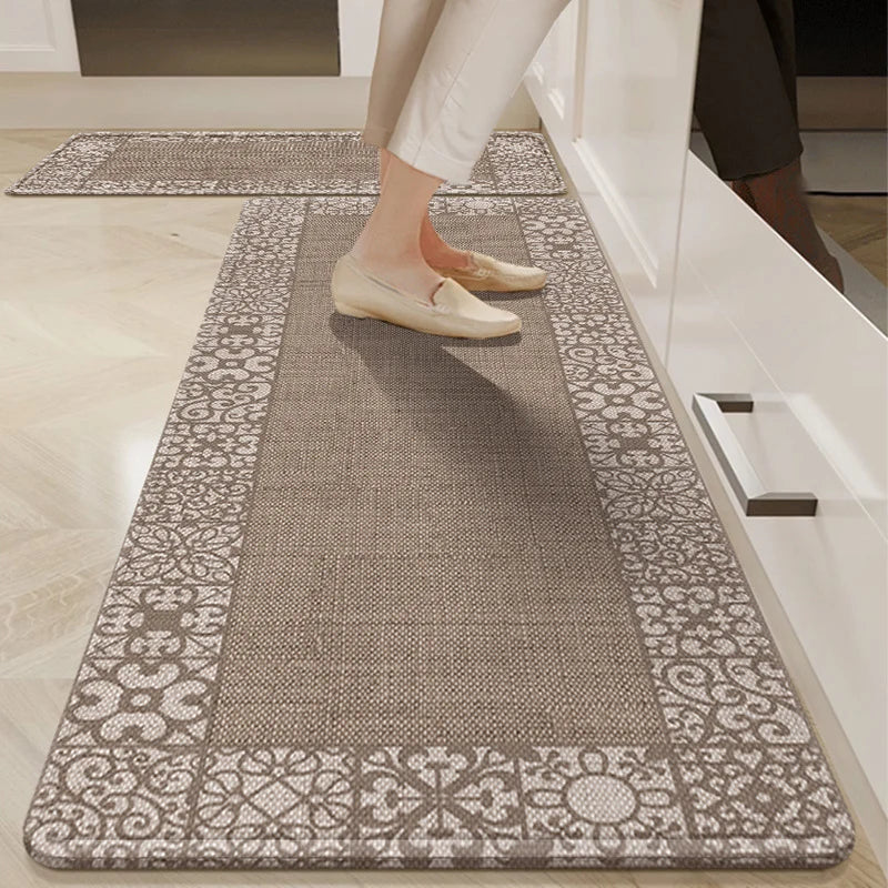 Kitchen Floor Mat Cushioned Non-Slip Easy-Clean