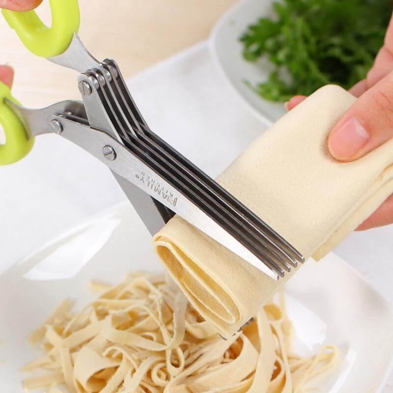 Kitchen Scissors Five-Layer Stainless Steel Blades Ergonomic Handles