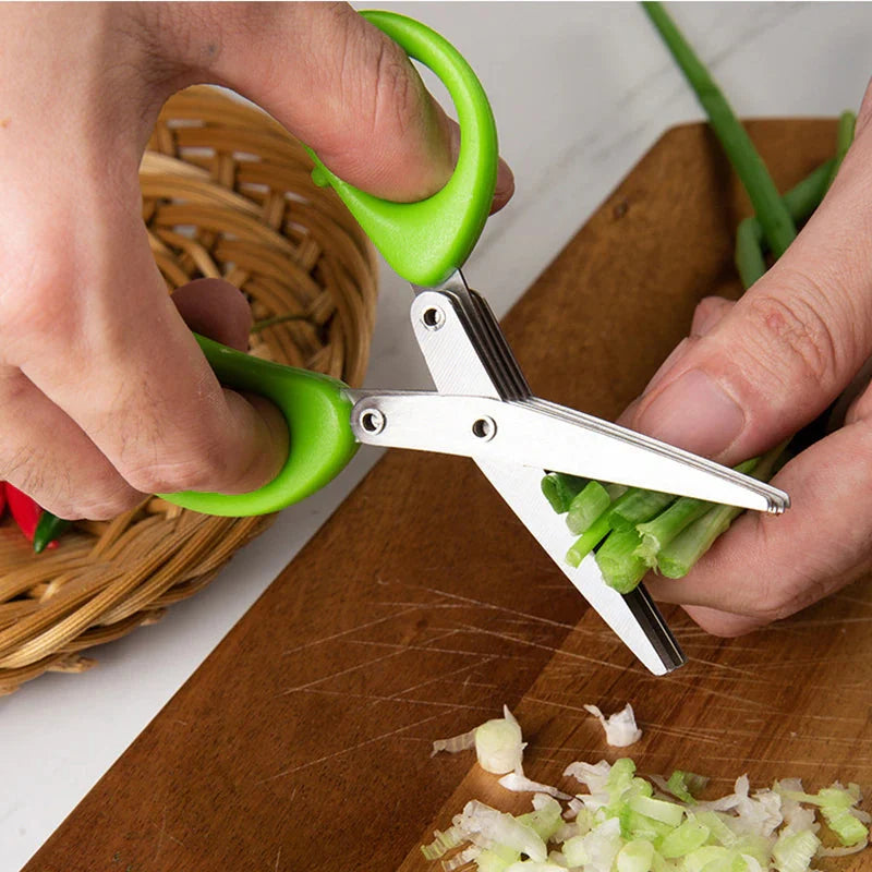 Kitchen Scissors Five-Layer Stainless Steel Blades Ergonomic Handles