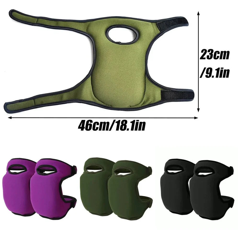 Knee Pads High-Density Foam Adjustable Straps Water-Resistant