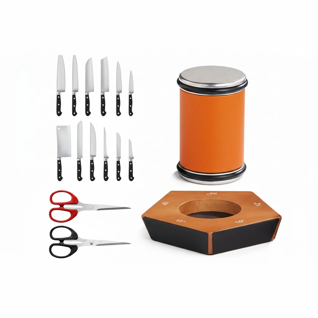 Knife Sharpener Diamond Rolling System Five Adjustable Angles