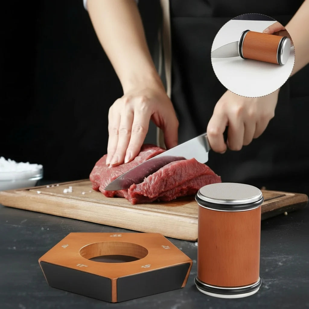 Knife Sharpener Diamond Rolling System Five Adjustable Angles