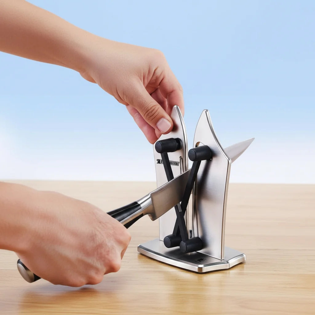 Knife Sharpener Tungsten Carbide for Straight & Serrated Blades