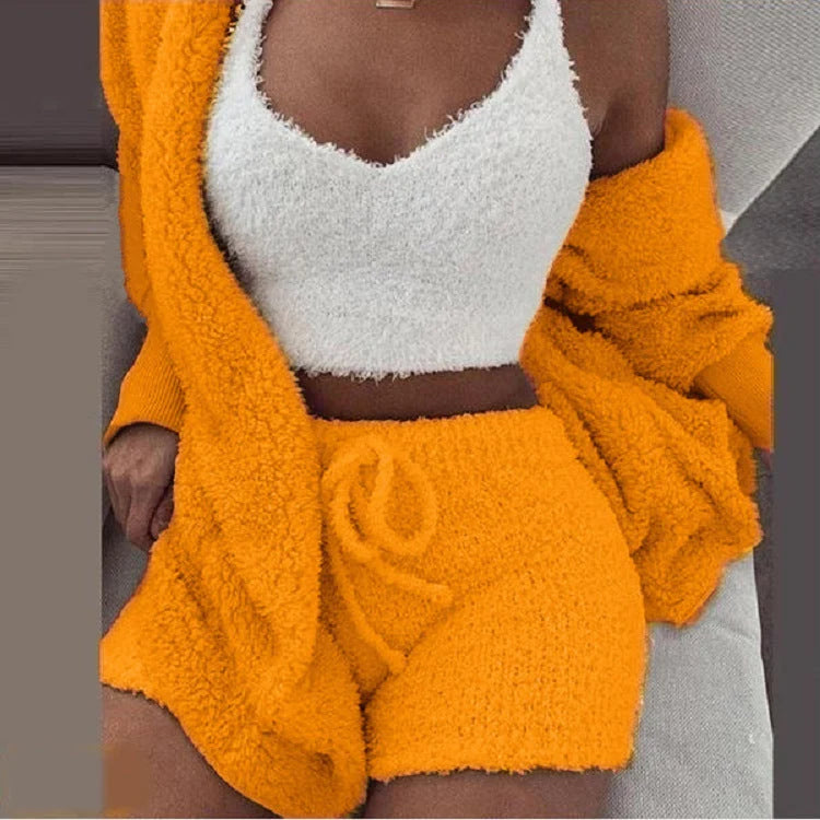 Knit Lounge Set Soft Lightweight 3-Piece Set