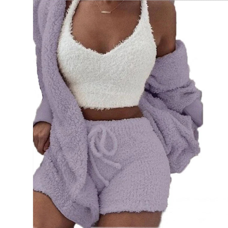 Knit Lounge Set Soft Lightweight 3-Piece Set