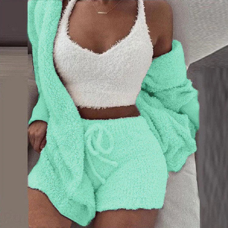 Knit Lounge Set Soft Lightweight 3-Piece Set