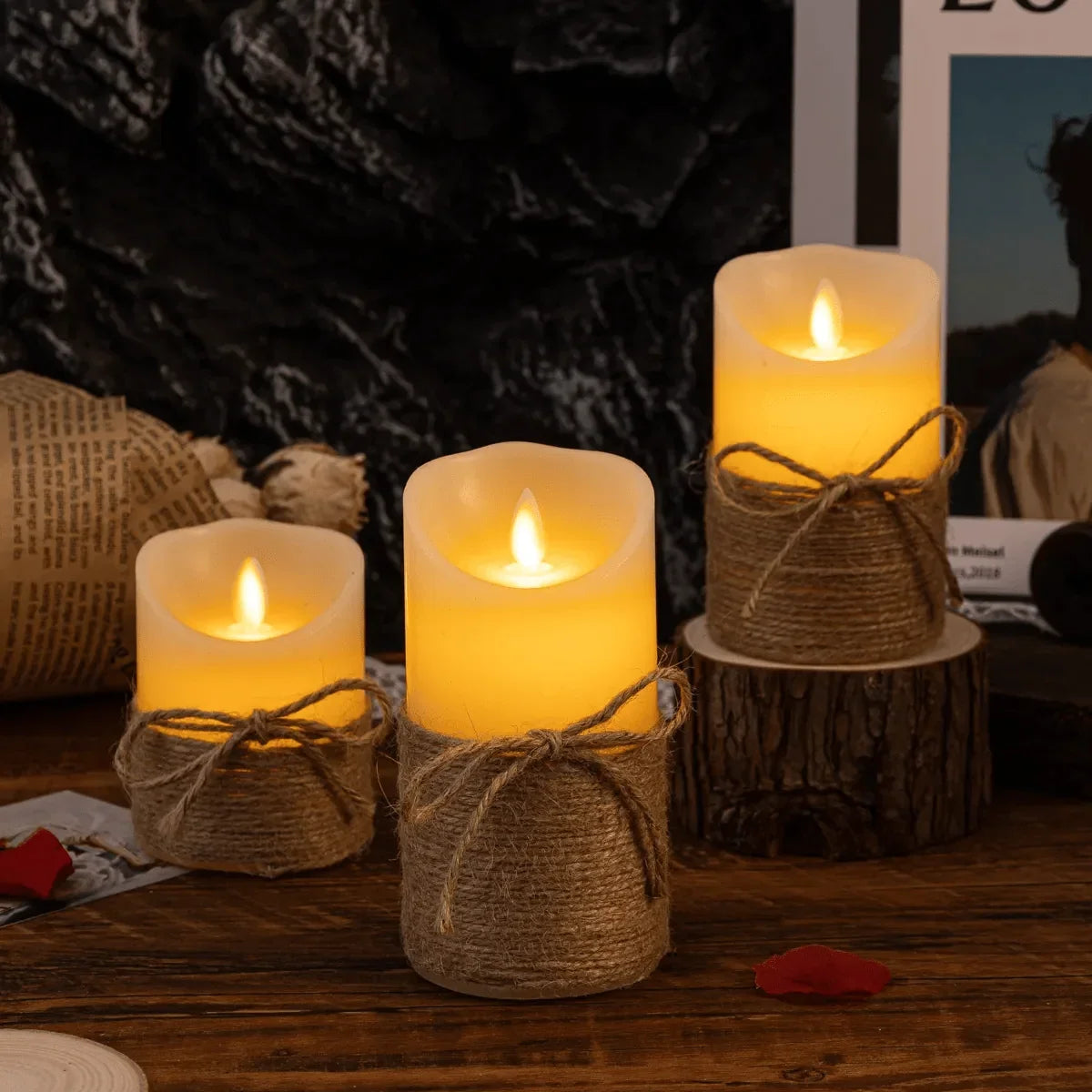 LED Candles Flameless Realistic Flickering Lights