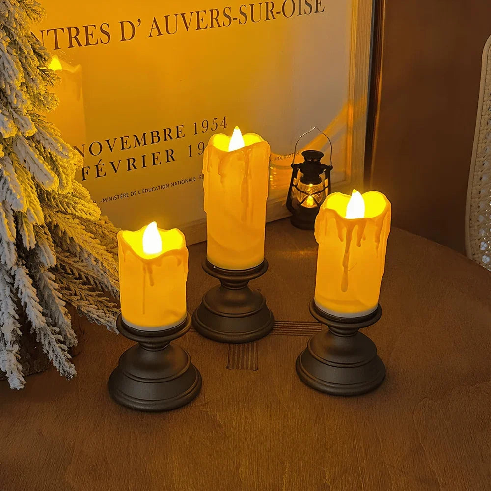 LED Candles Flameless Realistic Flickering Lights