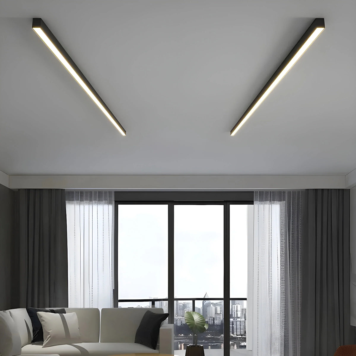 LED Ceiling Light Slim Flush Mount Adjustable Color Temperature