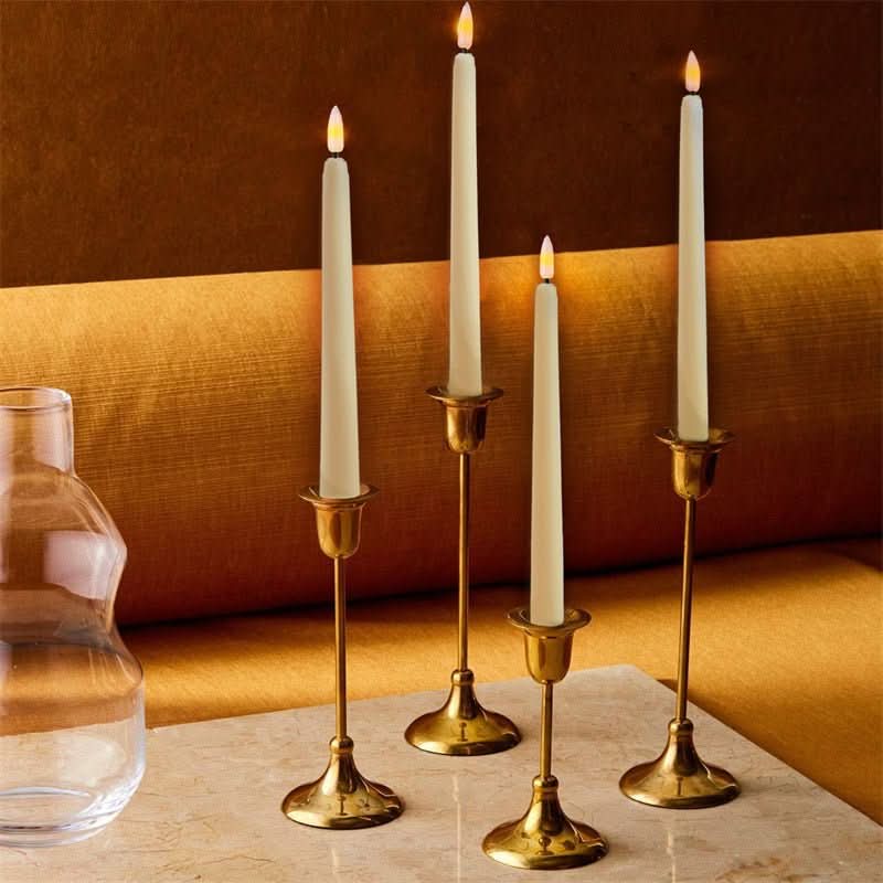 LED Taper Candles Flameless Remote Control Dimmable