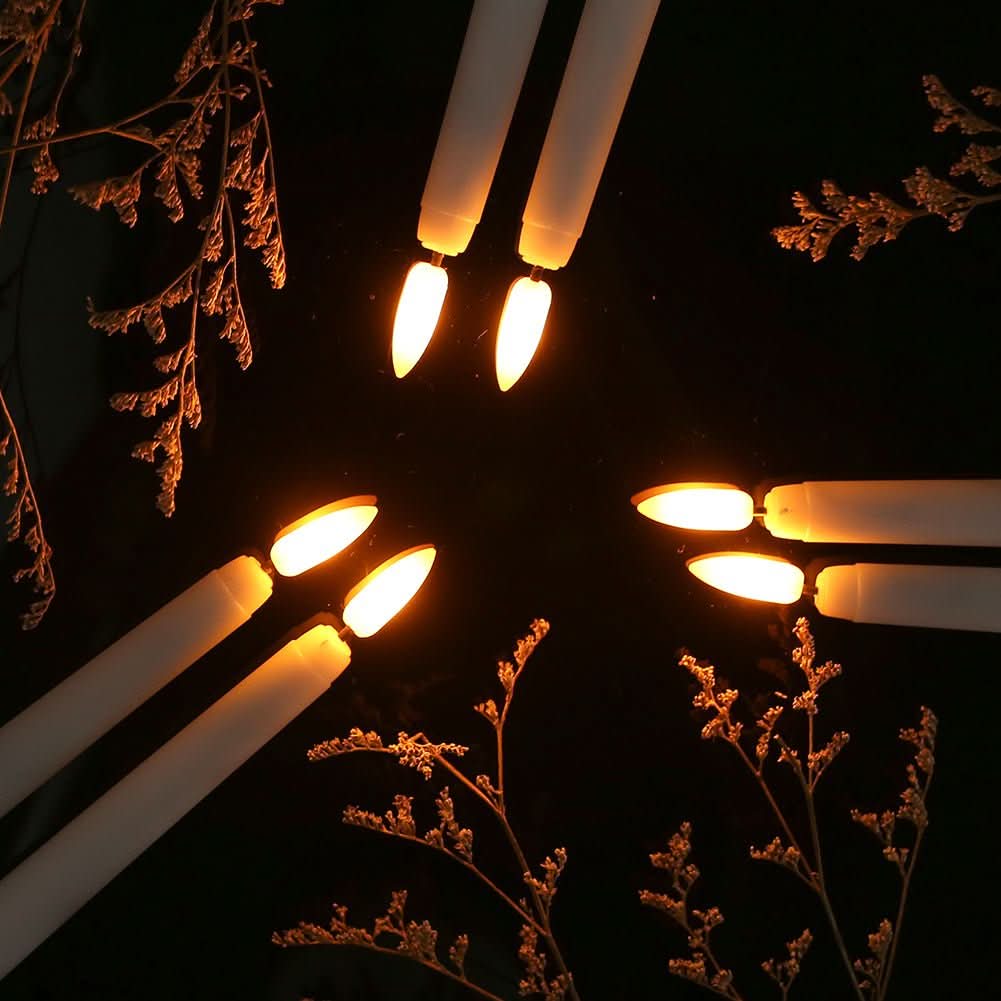 LED Taper Candles Flameless Remote Control Dimmable