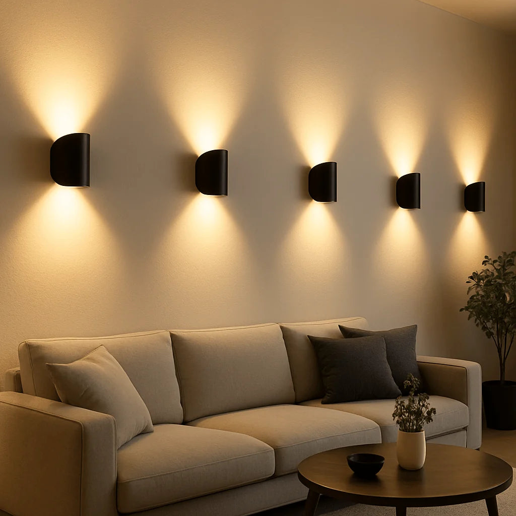 LED Wall Light Warm Energy-Efficient Slim Design