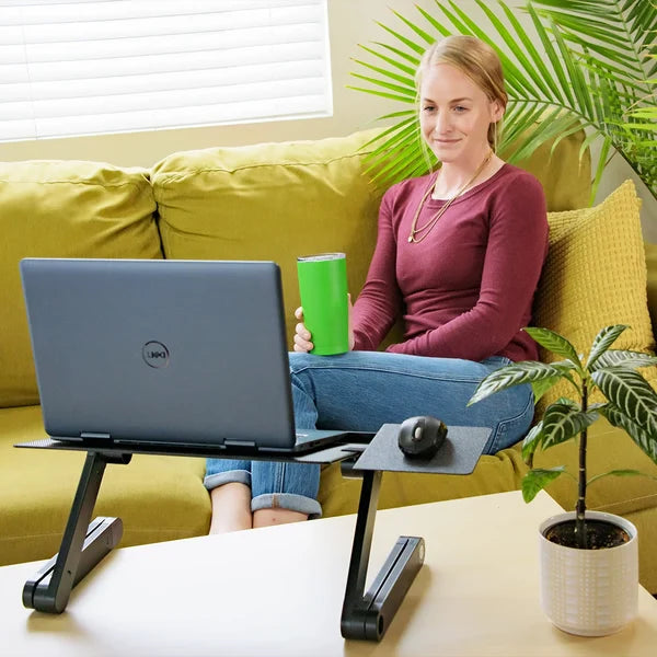 Laptop Stand Adjustable Foldable With Mouse Tray