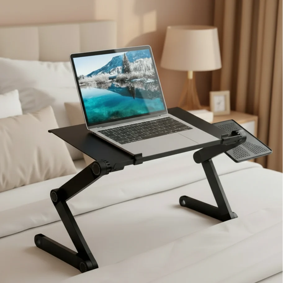 Laptop Stand Adjustable Rotating With Removable Mouse Pad