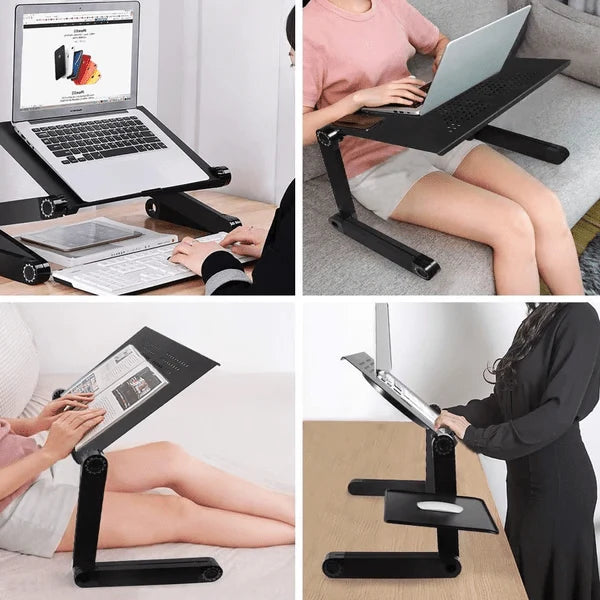 Laptop Stand Adjustable Rotating With Removable Mouse Pad