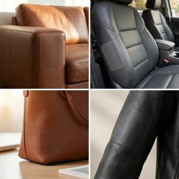 Leather Repair Patch PU Leather Self-Adhesive Waterproof Washable Cut-to-Size