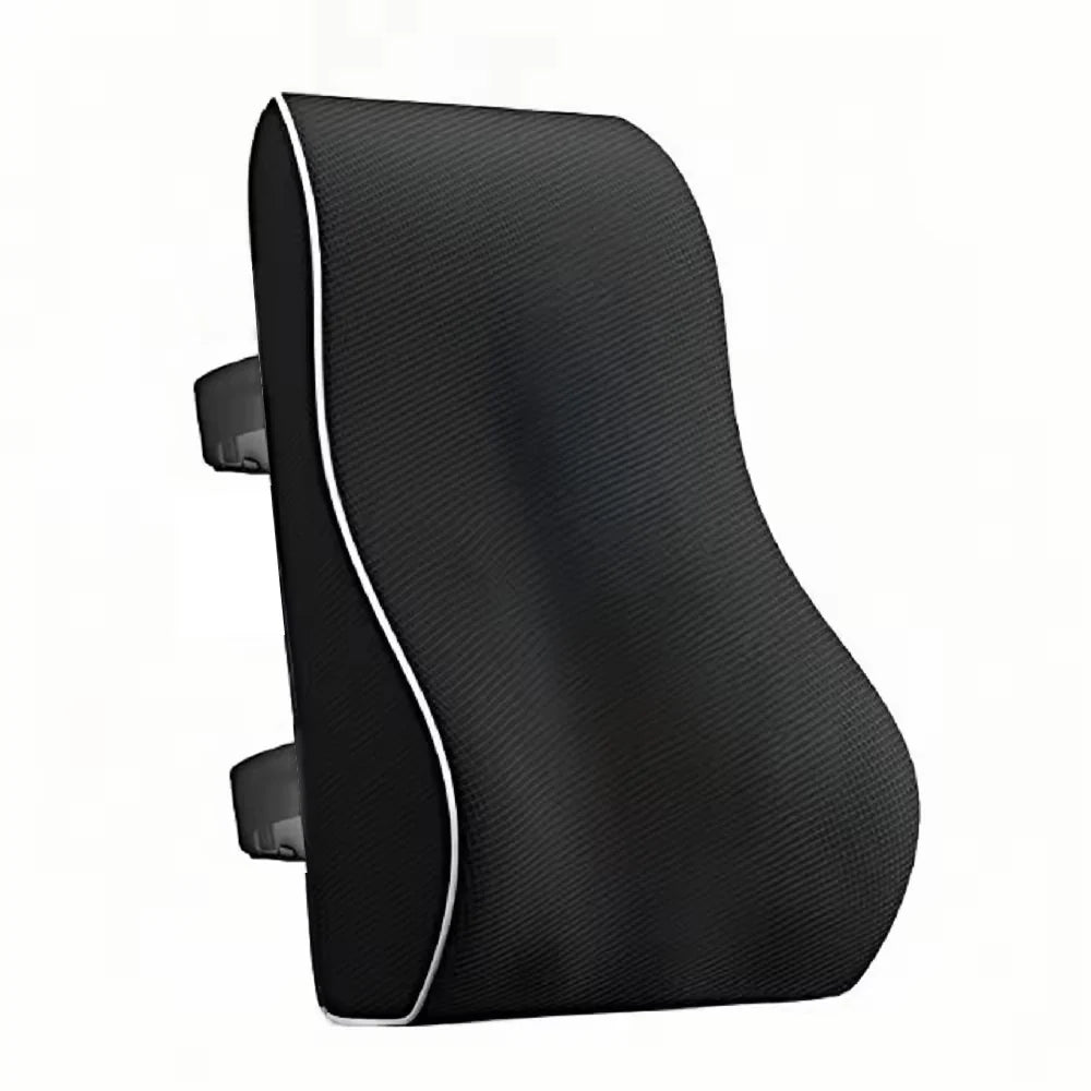 Lumbar Support Cushion Memory Foam Dual Straps