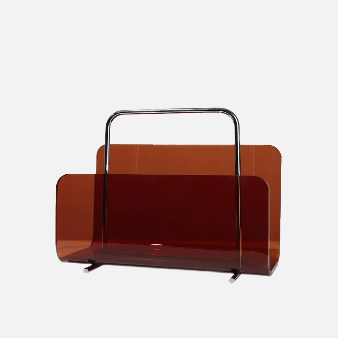 Magazine Holder Acrylic Transparent Space-Saving Storage