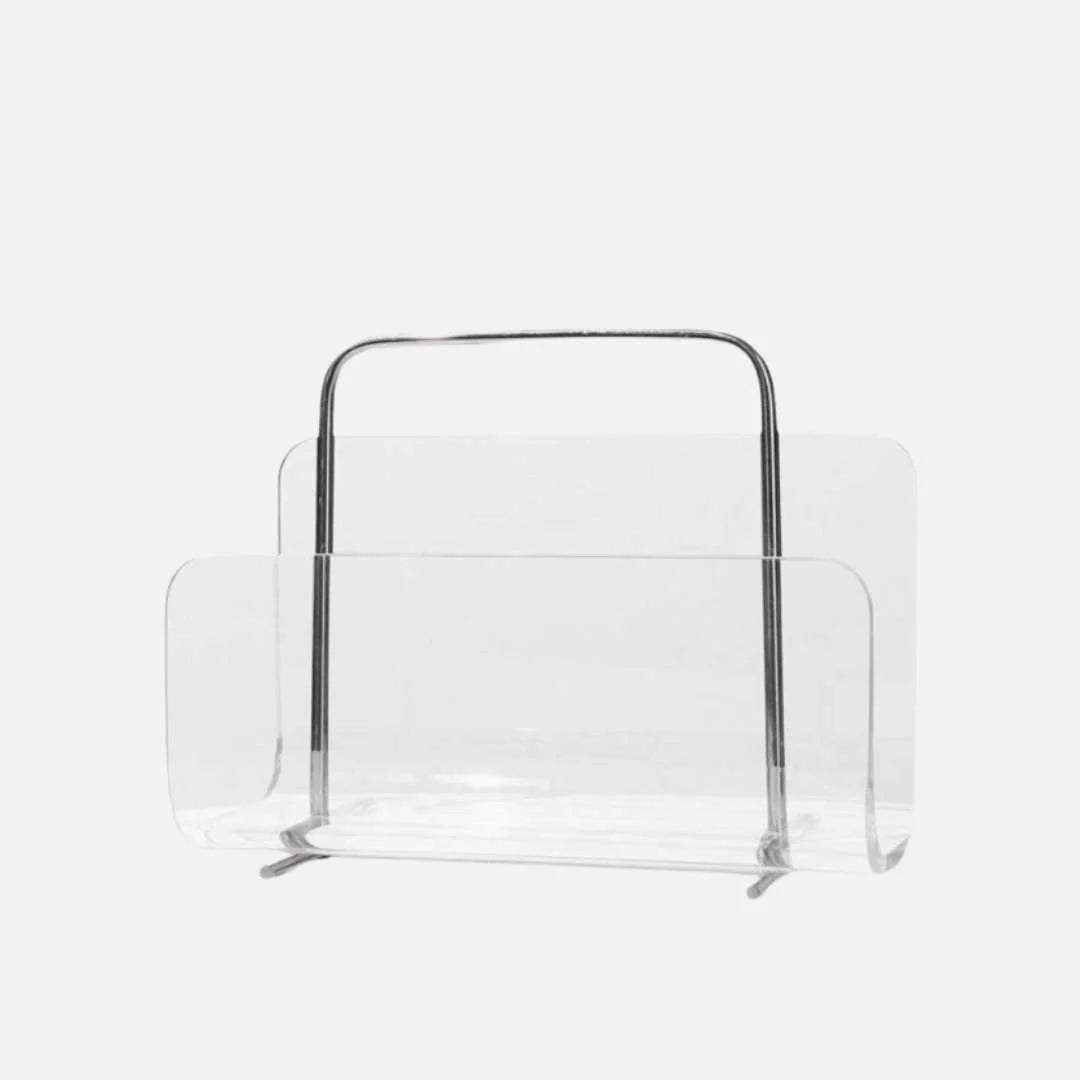 Magazine Holder Acrylic Transparent Space-Saving Storage