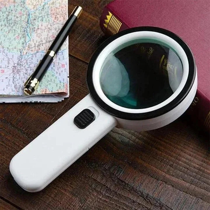 Magnifying Glass 30X LED Illumination Scratch-Resistant Lens