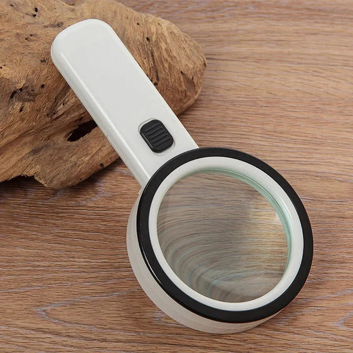 Magnifying Glass 30X LED Illumination Scratch-Resistant Lens