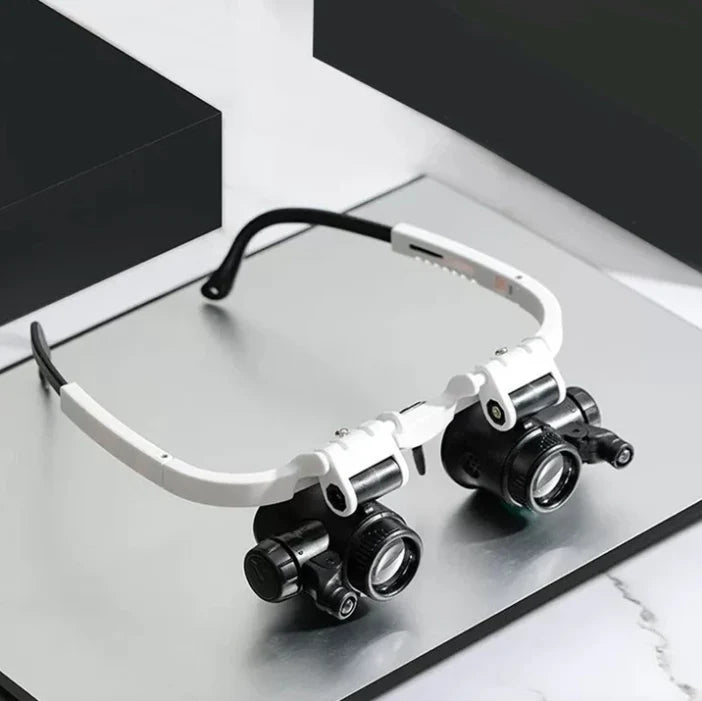 Magnifying Glasses Headband 8x 15x 23x LED Lights