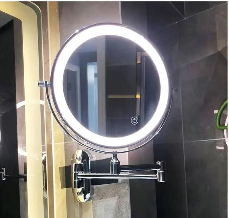 Makeup Mirror Dimmable LED Rechargeable 3×–10× Magnification