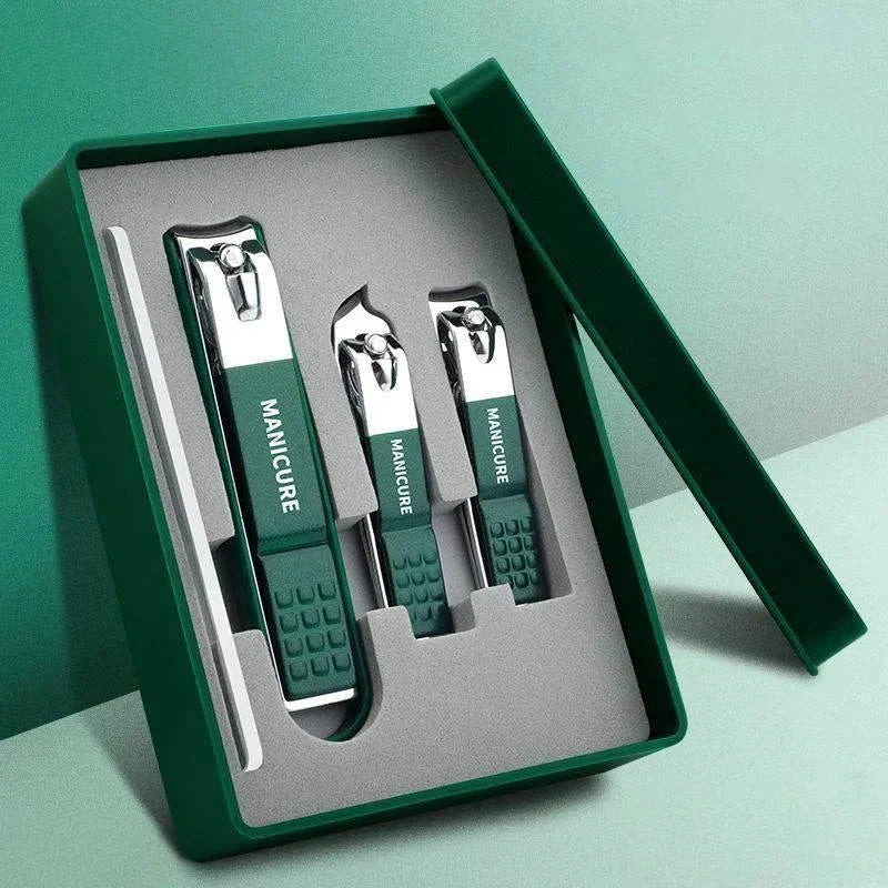 Manicure & Pedicure Set Stainless Steel Non-Slip Handles