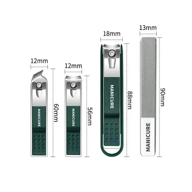Manicure & Pedicure Set Stainless Steel Non-Slip Handles