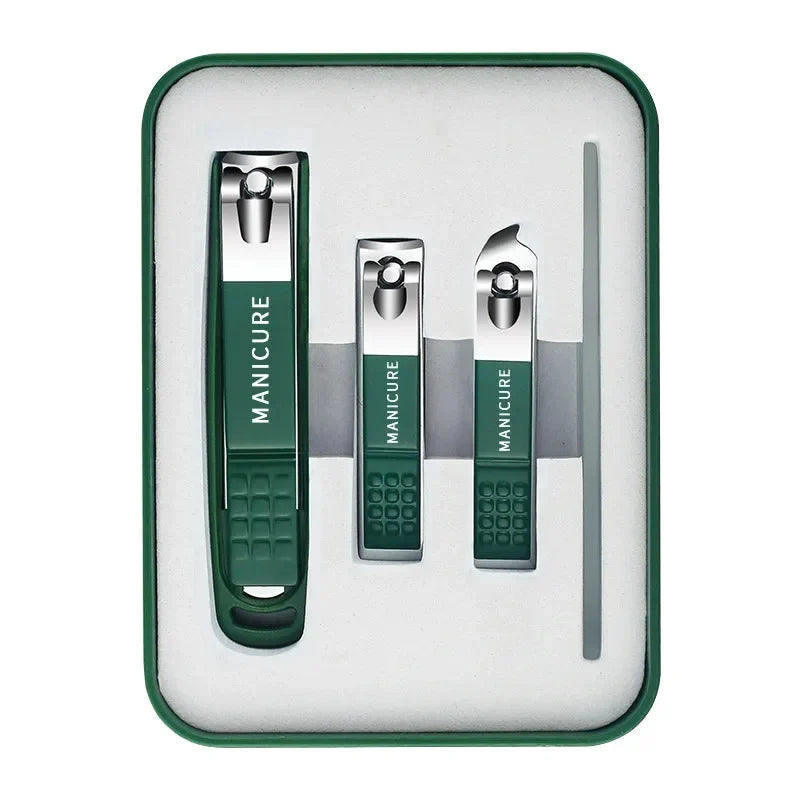 Manicure & Pedicure Set Stainless Steel Non-Slip Handles