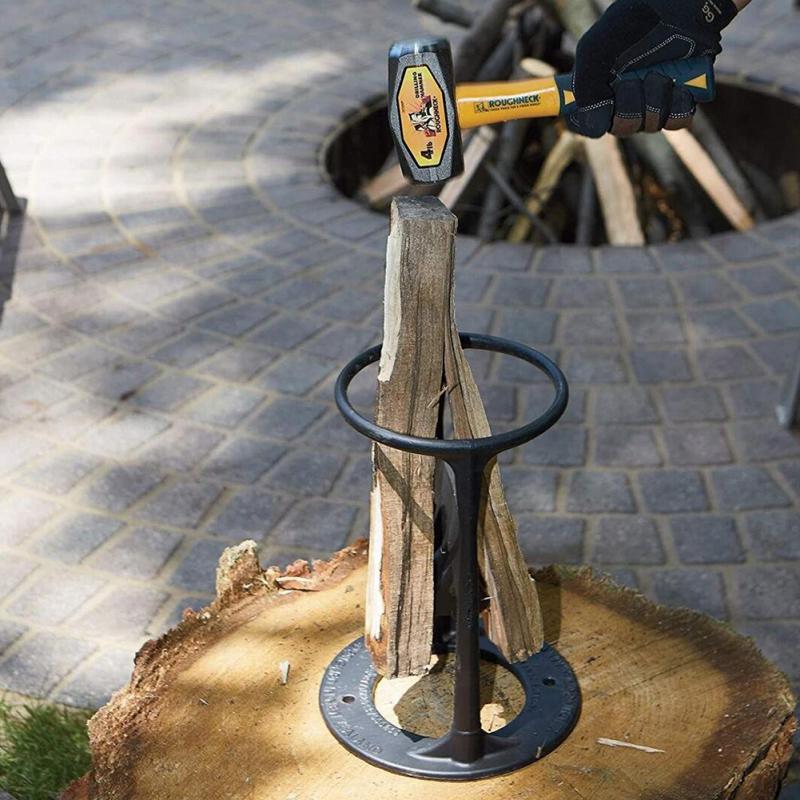 Manual Wood Splitter All-Steel Stable Base No Assembly