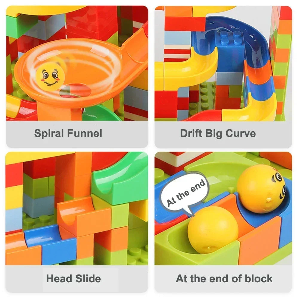 Marble Run Building Set 168 Pieces Creative Track Construction