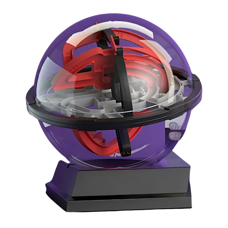 Maze Puzzle Ball Transparent Numbered Paths Four Difficulty Levels