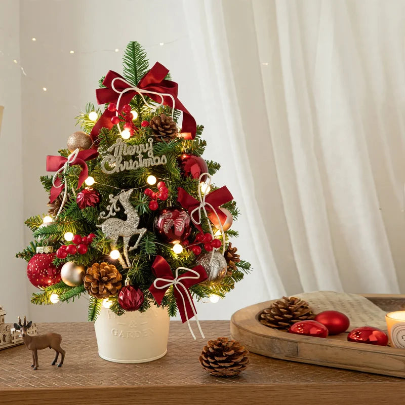 Mini Christmas Tree Pre-Lit Tabletop Decor