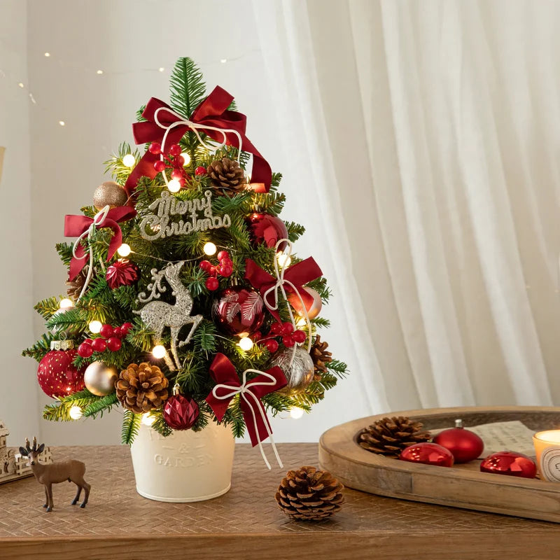 Mini Christmas Tree Pre-Lit Tabletop Decor