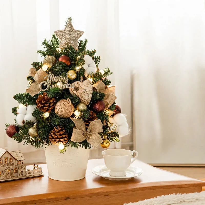 Mini Christmas Tree Pre-Lit Tabletop Decor