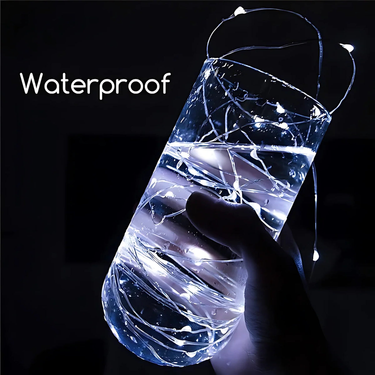 Mini LED String Lights Flexible Waterproof Set of 100