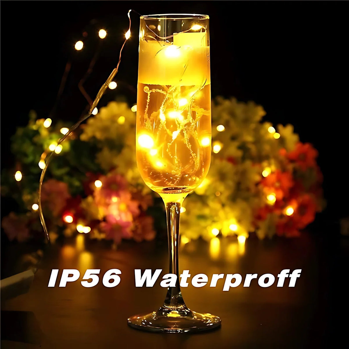 Mini LED String Lights Flexible Waterproof Set of 100