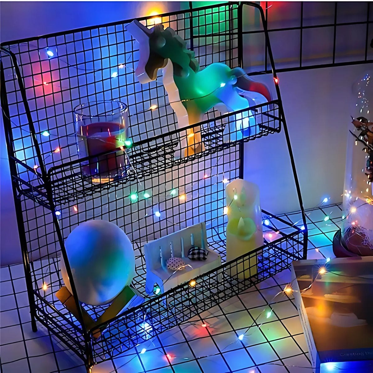 Mini LED String Lights Flexible Waterproof Set of 100