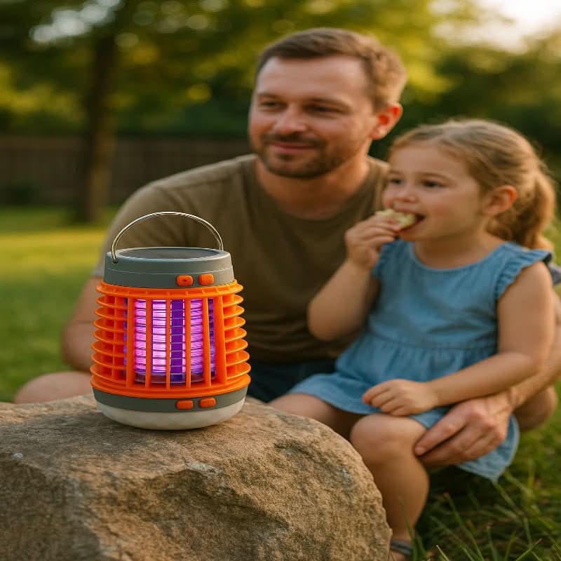 Mosquito Zapper Lantern Solar & USB Rechargeable Waterproof
