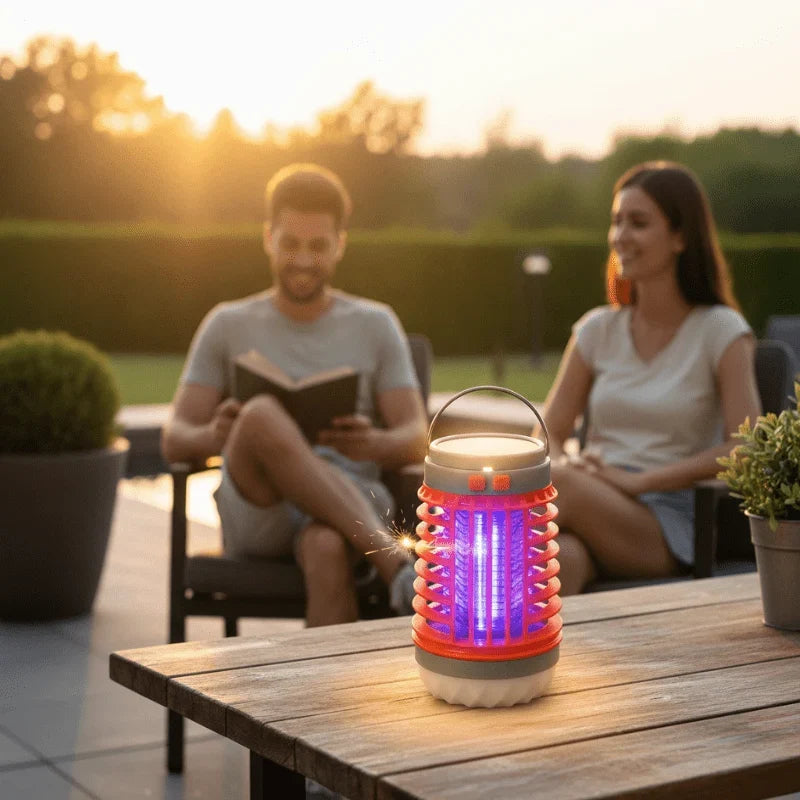 Mosquito Zapper Lantern Solar & USB Rechargeable Waterproof