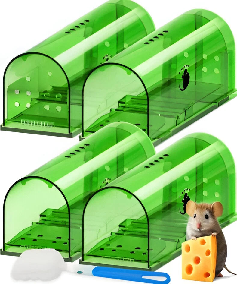 Mouse Trap Live Catch Reusable Transparent Set of 4