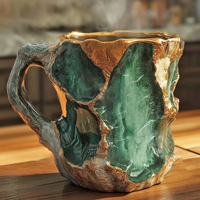 Mug Handcrafted Mineral Crystal Dishwasher & Microwave Safe