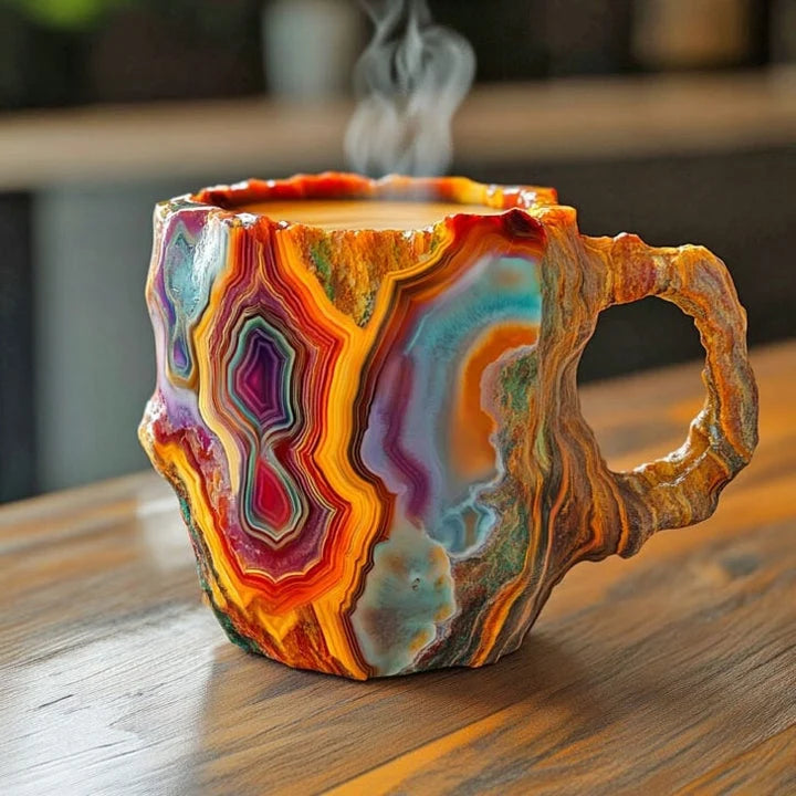 Mug Handcrafted Mineral Crystal Dishwasher & Microwave Safe