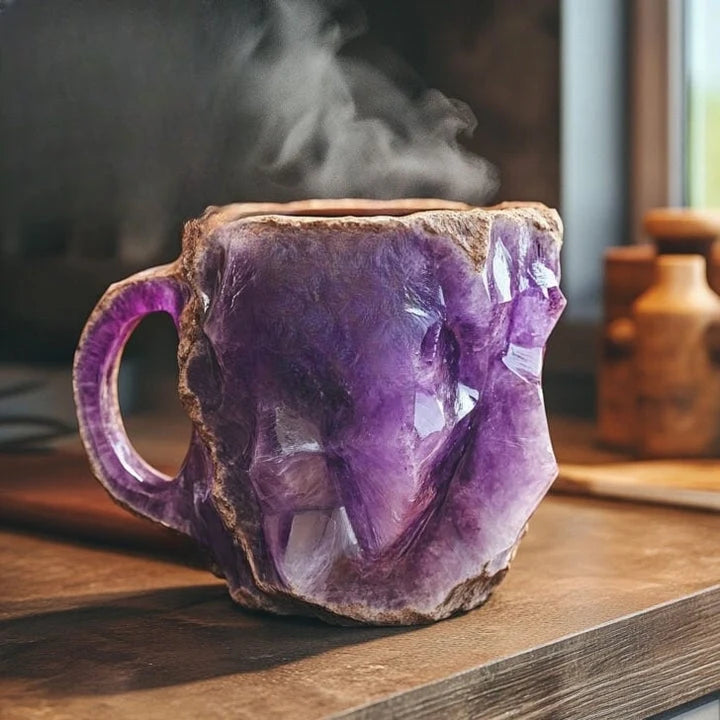 Mug Handcrafted Mineral Crystal Dishwasher & Microwave Safe