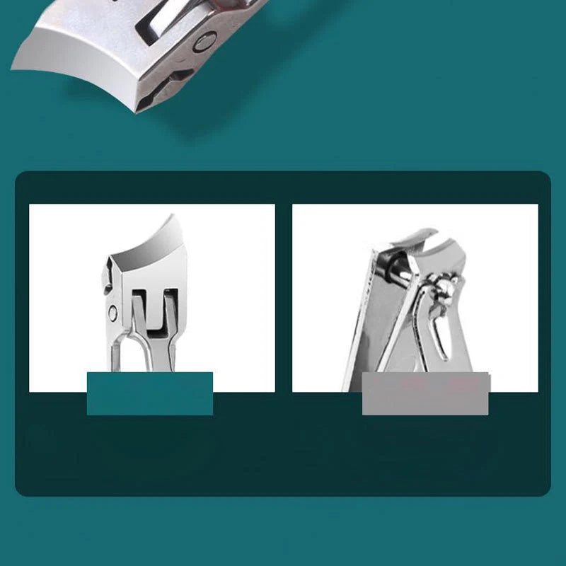 Nail Clipper Extra-Wide Opening Stainless Steel Blades Nail Catcher