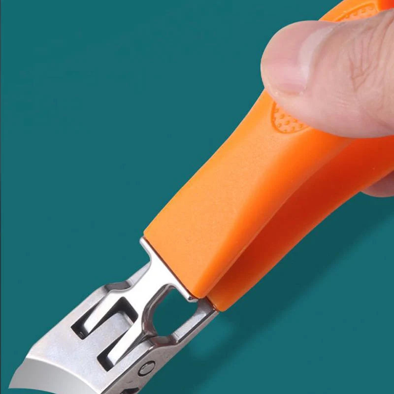 Nail Clipper Extra-Wide Opening Stainless Steel Blades Nail Catcher