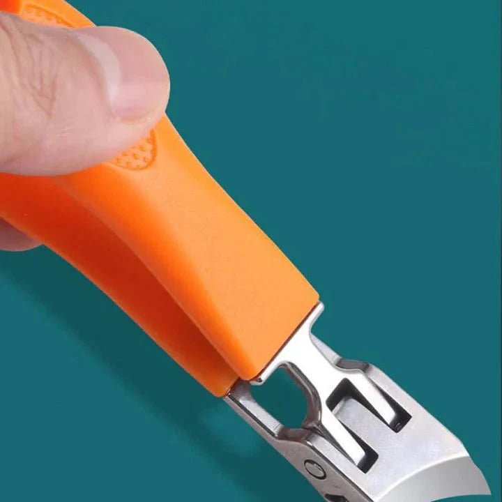 Nail Clippers Extra-Wide Jaw Stainless Steel Non-Slip Grip