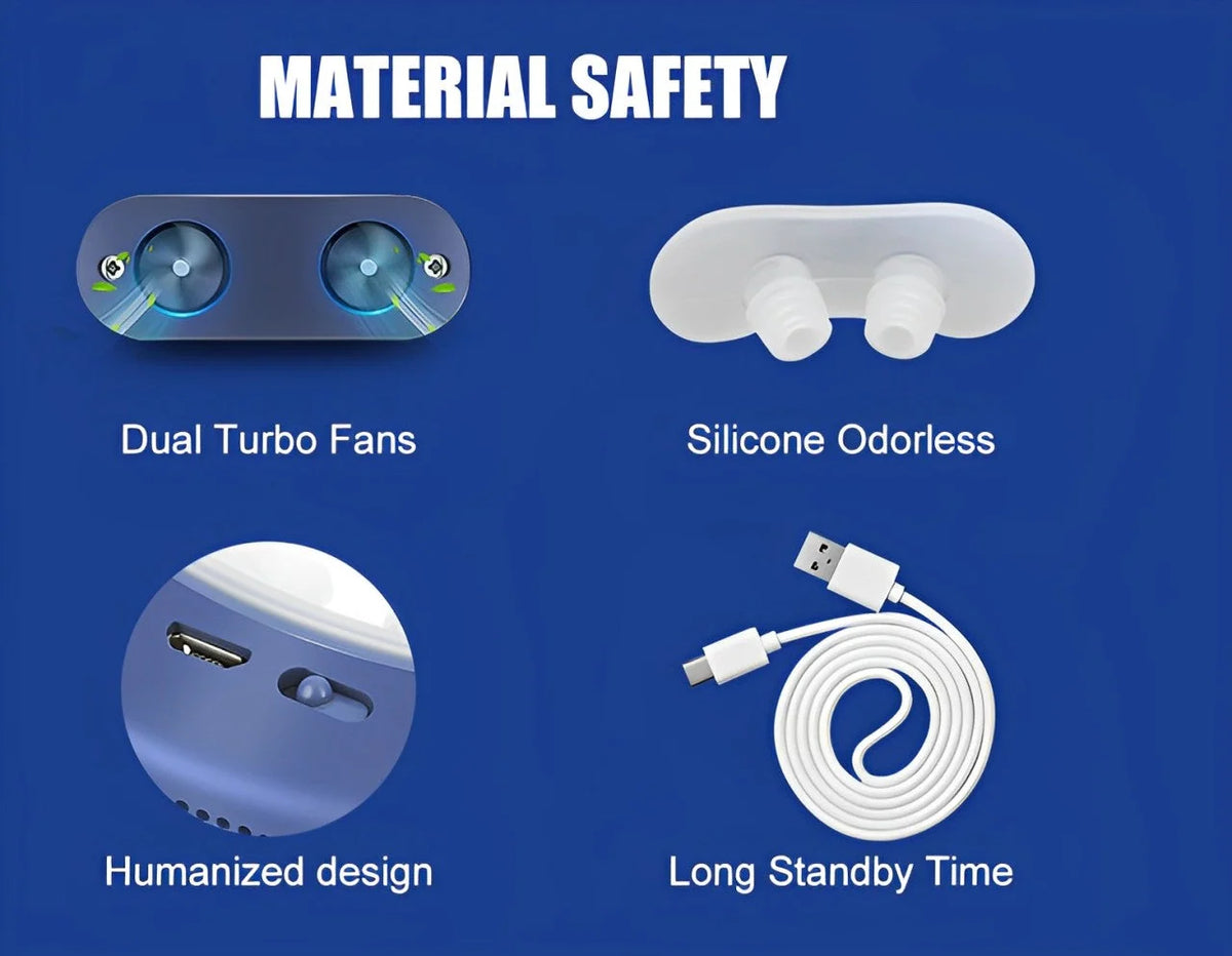 Nasal Airflow Device Quiet Cordless 8–10 Hour Runtime