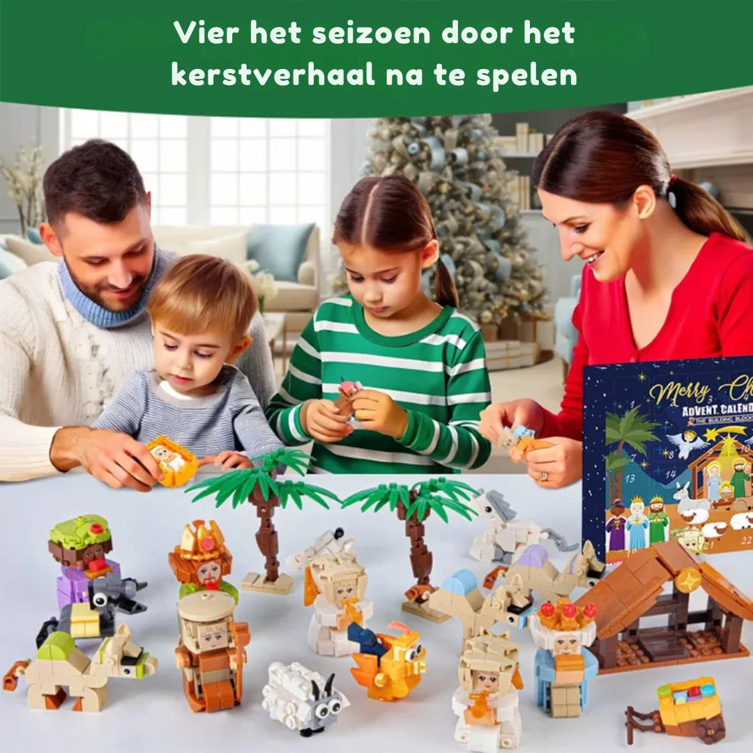 Nativity Advent Calendar 24 Handcrafted Figures Reusable Decoration